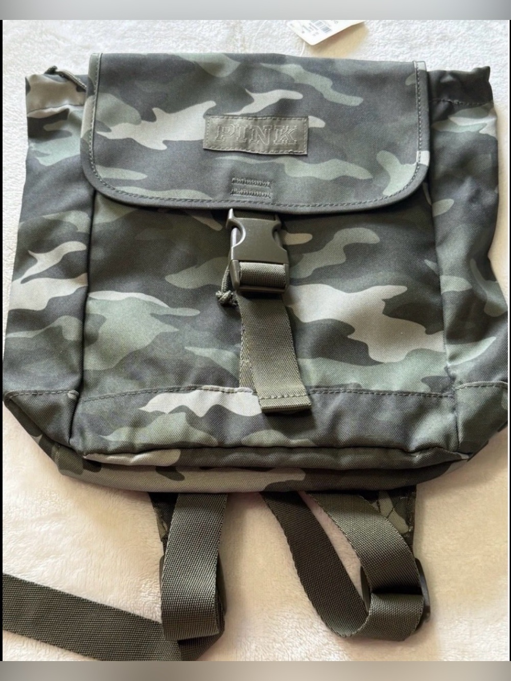 NWT PINK Victoria's Secret Mini Backpack - Green Camo